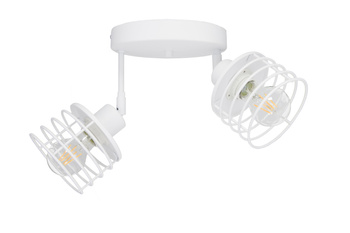 Lampa sufitowa plafon 2 poziomy LIZBONA 2P Biała