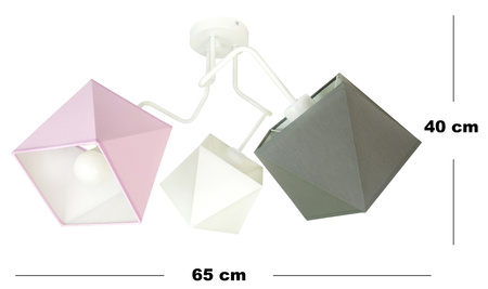 ŻYRANDOL DIAMENT DLA DZIECI LAMPA PLAFON