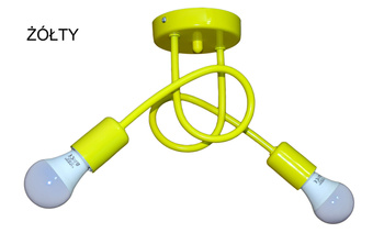 Żyrandol/kinkiet MONDO 2 ŻÓŁTY