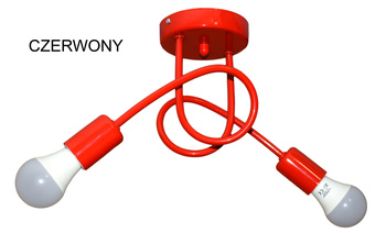 Żyrandol/kinkiet MONDO 2 Czerwony