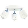 LAMPA SUFITOWA LED DZIECIĘCA PLAFON SERDUSZKA BIAŁO-NIEBIESKI RUCHOMY ŻYRANDOL E27 LUMIMI PBN/3