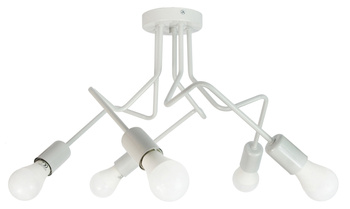 LAMPA SUFITOWA LUNA 1005/5 KOLOR SZARY MODERNO