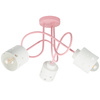 LAMPA SUFITOWA KOLOROWA DLA DZIECI RÓŻOWA ŻYRANDOL E27 SERCA WISZĄCA LUMIMI RB/3