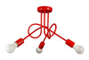 LAMPA SUFITOWA MONDO LOFT 1001/3 KOLOR CZERWONY MODERNO