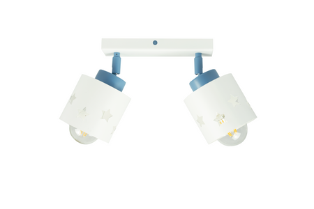 LAMPA SUFITOWA DZIECIĘCA GWIAZDKI WISZĄCA BIAŁO-NIEBIESKA RUCHOMA LUNARI LBN/2