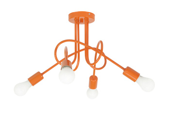 Lampa sufitowa MONDO 1001/4PO Pomarańczowa MODERNO