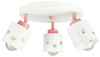 LAMPA SUFITOWA DZIECIĘCA PLAFON BIAŁY RÓŻOWY DLA DZIECI RUCHOMY E27 LUNARI PBR/3