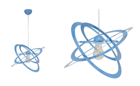 LAMPA WISZĄCA SFERIS KOLOR NIEBIESKI MODERNO