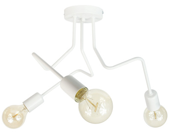 LAMPA SUFITOWA LUNA 1005/3 KOLOR BIAŁY MODERNO