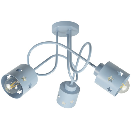 LAMPA SUFITOWA GWIAZDKI NIEBIESKA KOLOROWA DO POKOJU DZIECIĘGO LUNARI N/3