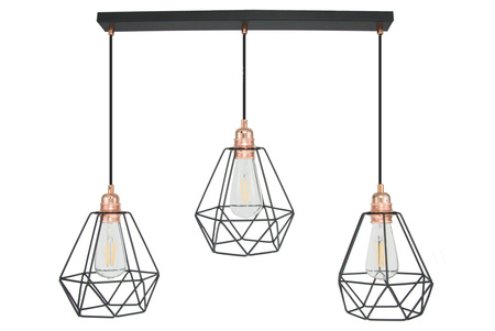 LISTWA SUFITOWA DIAMENT EDISON MIEDŹ LOFT