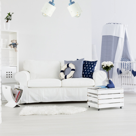 LAMPA SUFITOWA DLA DZIECI LUMIMI SERCA BIAŁO NIEBIESKA LUMIMII LBN/2