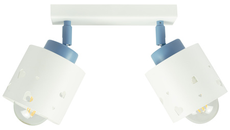 LAMPA SUFITOWA DLA DZIECI LUMIMI SERCA BIAŁO NIEBIESKA LUMIMII LBN/2