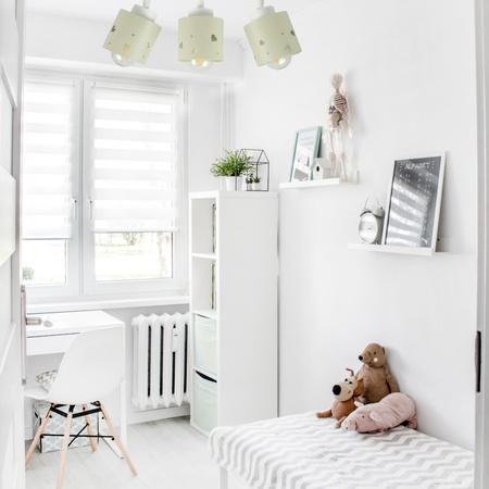 LAMPA DLA DZIECI BEŻOWA SUFITOWA WISZĄCA ŻYRANDOL PLAFON SERCA RUCHOMY LUMIMI LR/3