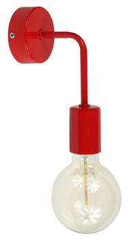 KINKIET VANESSA LOFT 1004/1 CZERWONY MODERNO