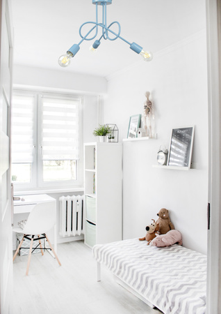 Lampa sufitowa dziecięca MONDO NIEBIESKI PASTEL