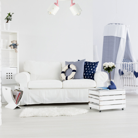 LAMPA SUFITOWA DLA DZIECI LISTWA SERDUSZKA BIAŁO-RÓŻOWA RUCHOMA LUMIMII LBR/2