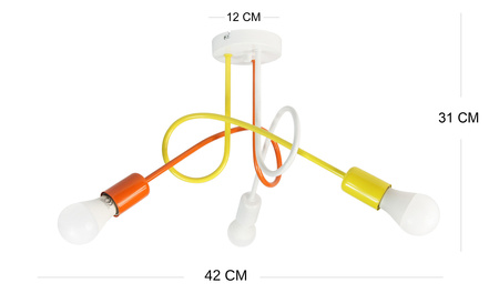 Lampa sufitowa MONDO multikolor Z2 MODERNO