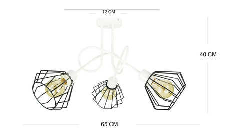LAMPA EDISON LOFT KOLORY ŻYRANDOL DLA DZIECI