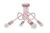 LAMPA SUFITOWA DZIECIĘCA MONDO 4 RÓŻOWY PASTEL