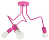 LAMPA SUFITOWA LUNA 1005/3 KOLOR RÓŻOWY MODERNO