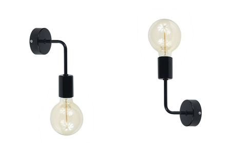 Kinkiet VANESSA LOFT 1004/1 CZARNY MODERNO