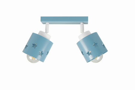 LAMPA SUFITOWA DLA DZIECI NIEBIESKA GWIAZDKI WISZĄCA KOSMOS PLAFON LUNARI LN/2