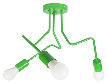 LAMPA SUFITOWA LUNA 1005/3 KOLOR ZIELONY MODERNO