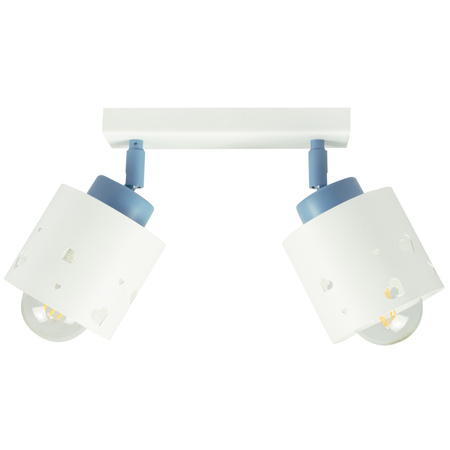 LAMPA SUFITOWA DLA DZIECI LUMIMI SERCA BIAŁO NIEBIESKA LUMIMII LBN/2