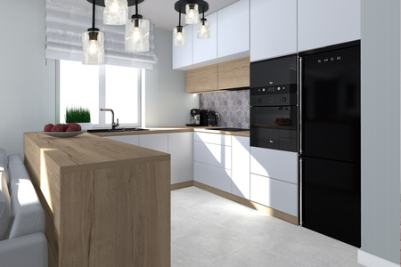 Plafon sufitowy AURA Czarny Szklany Bezbarwny Klosz