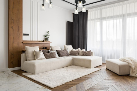 Plafon sufitowy AURA Czarny Szklany Bezbarwny Klosz