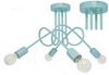 LAMPA SUFITOWA DZIECIĘCA MONDO 4 TURKUS PASTEL
