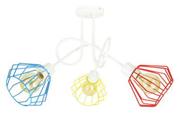 LAMPA EDISON LOFT KOLORY ŻYRANDOL DLA DZIECI