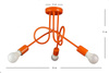 LAMPA SUFITOWA MONDO LOFT 1001/3 KOLOR POMARAŃCZOWY MODERNO