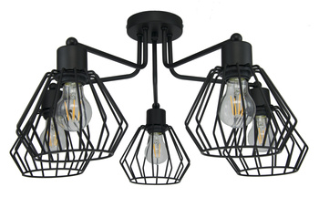 LOFTON 5 KOSZYKI DIAMENTY CZARNA