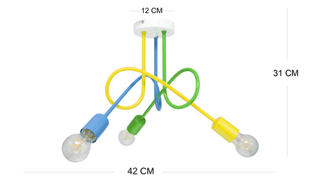 Lampa sufitowa MONDO multikolor Z5 MODERNO