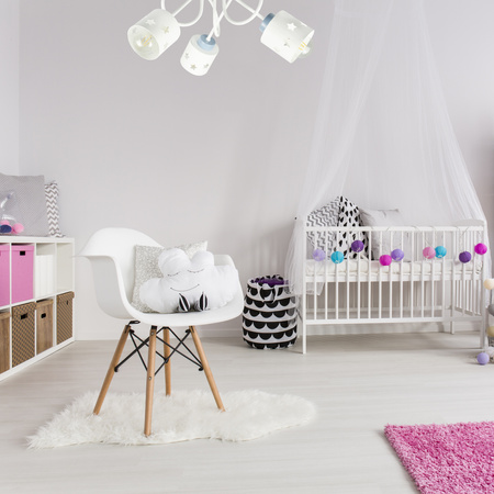 LAMPA SUFITOWA GWIAZDKI KOLOROWA DO POKOJU DZIECIĘGO ŻYRANDOL 3 LUNARI BBN/3