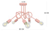 LAMPA SUFITOWA DZIECIĘCA MONDO 5 RÓŻ PASTEL