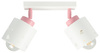 LAMPA SUFITOWA DLA DZIECI LISTWA SERDUSZKA BIAŁO-RÓŻOWA RUCHOMA LUMIMII LBR/2