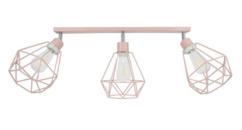 LAMPA LISTWA 3 CARMEN PASTEL RÓŻ MODERNO