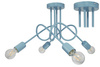 LAMPA SUFITOWA DZIECIĘCA MONDO 4 NIEBIESKI PASTEL