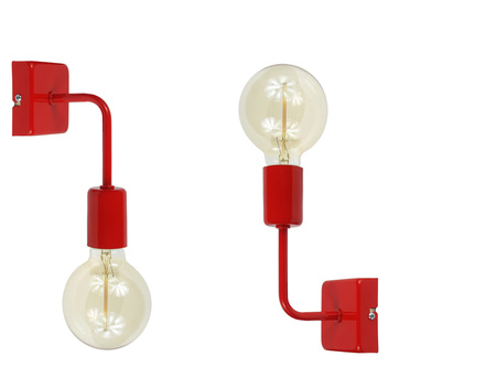 Kinkiet SQUARE 1003/1 KOLOR CZERWONY MODERNO