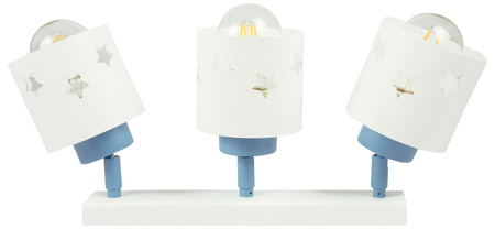LAMPA SUFITOWA DLA DZIECI GWIAZDKI WISZĄCA BIAŁO- NIEBIESKA RUCHOMA LUNARI LBN/3