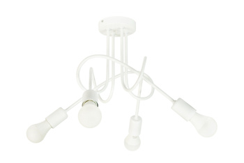 Lampa sufitowa MONDO  1001/4B Biała MODERNO
