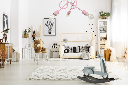 Lampa sufitowa dziecięca MONDO RÓŻ PASTEL