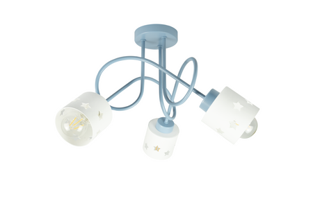 LAMPA SUFITOWA GWIAZDKI NIEBIESKI DO POKOJU DZIECIĘGO WISZĄCA LUNARI NB/3
