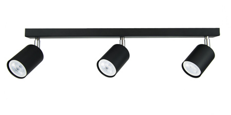 LISTWA SUFITOWA 3 SPOT PLAFON CZARNA