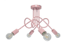LAMPA SUFITOWA DZIECIĘCA MONDO 4 RÓŻOWY PASTEL