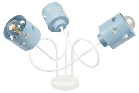 LAMPA SUFITOWA GWIAZDKI KOLOROWA DO POKOJU DZIECIĘGO ŻYRANDOL 3 WISZĄCA LUNARI BN/3