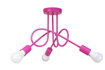 LAMPA SUFITOWA MONDO LOFT 1001/3 KOLOR RÓŻOWY MODERNO